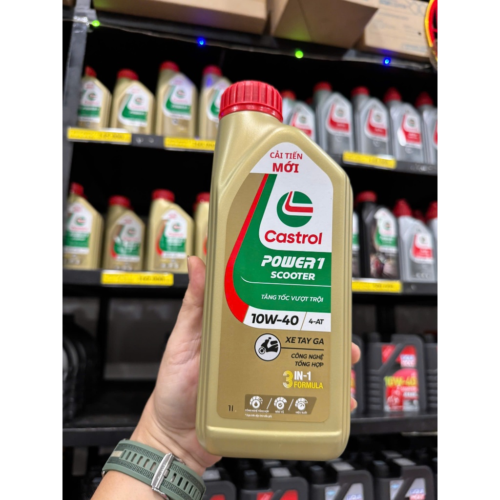 Nhớt Castrol Power 1 Scooter 10W40 dành cho xe tay ga (450011) (450010)