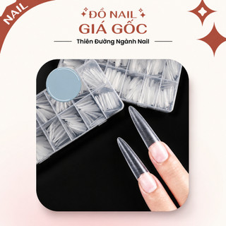 Móng úp chia vạch, hộp 300 móng đủ size form thang, form nhọn đa dạng