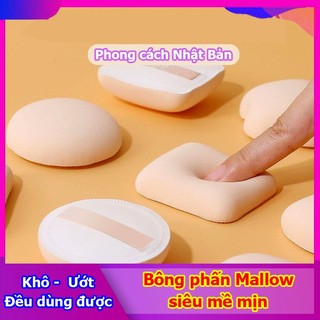 2 cái Bông phấn khô siêu mịn