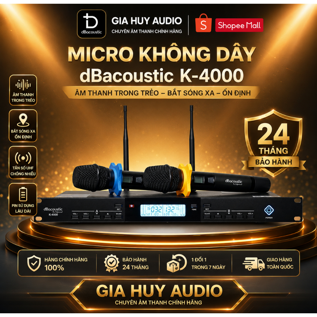 MICRO KHÔNG DÂY DBACOUSTIC K4000