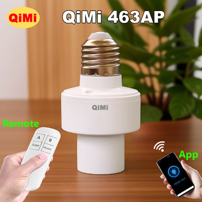 Đui Đèn Điều Khiển Từ Xa QiMi 463AP - Nhỏ Gọn, Điều Khiển Nhạy, Tiết Kiệm Điện, Hẹn Giờ Linh Hoạt