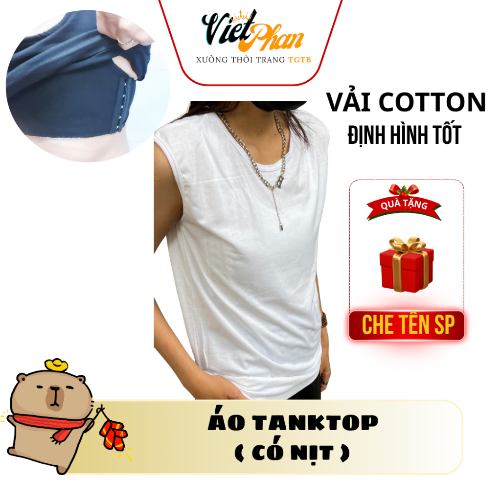 Áo Nịt ngực Tomboy - Áo TANKTOP có nịt bên trong dành cho tomboy - Việt Phan