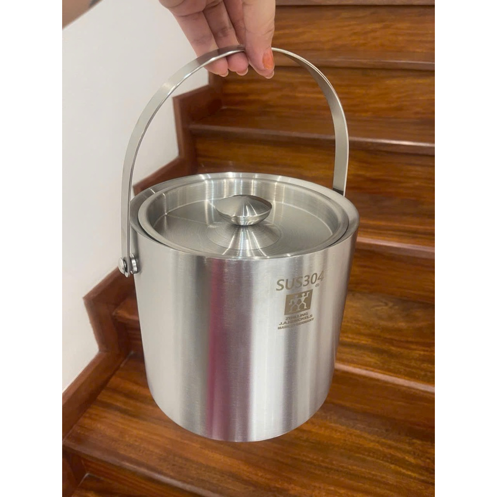 Xô Đá Đức Made in Germany 3lít - Xô Cách Nhiệt Đựng Đá Inox 304