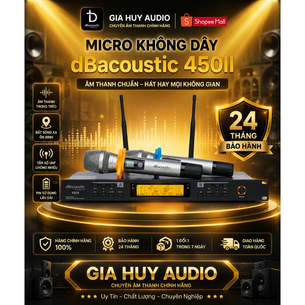 MICRO KHÔNG DÂY DBACOUSTIC 450II V2