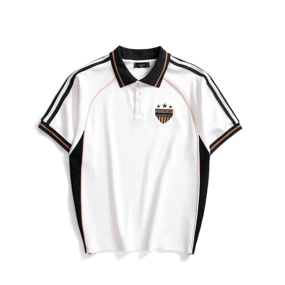 Áo phông có cổ unisex MIKENCO Hustle Shield Polo