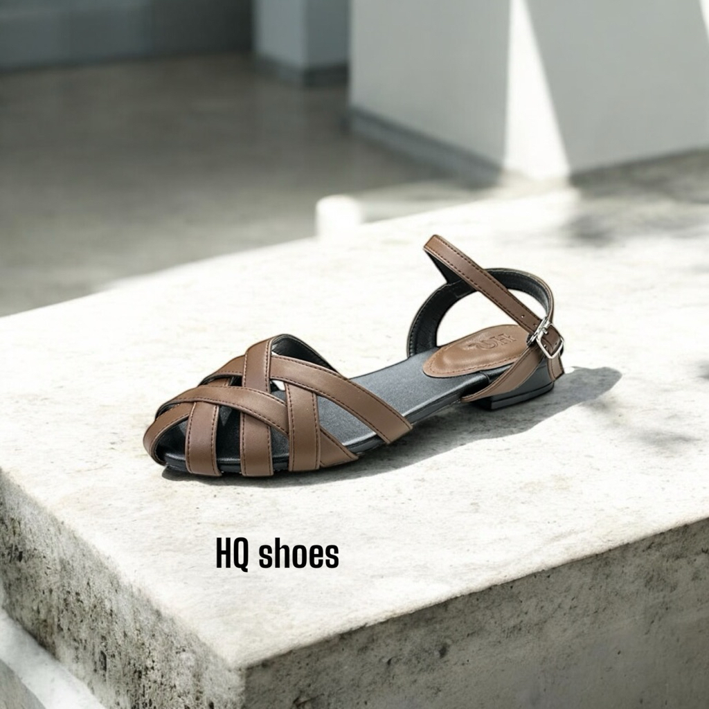 Sandanl rọ bệt Da miro cao 3cm cực êm,HQ shoes,HQ-SĐ05 RỌ BỆT