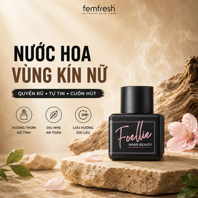 Nước hoa vùng kín FOELLIE Eau De Bijou Inner Perfume Cao Cấp Hàn Quốc, hương quyến rũ sang trọng 10ml