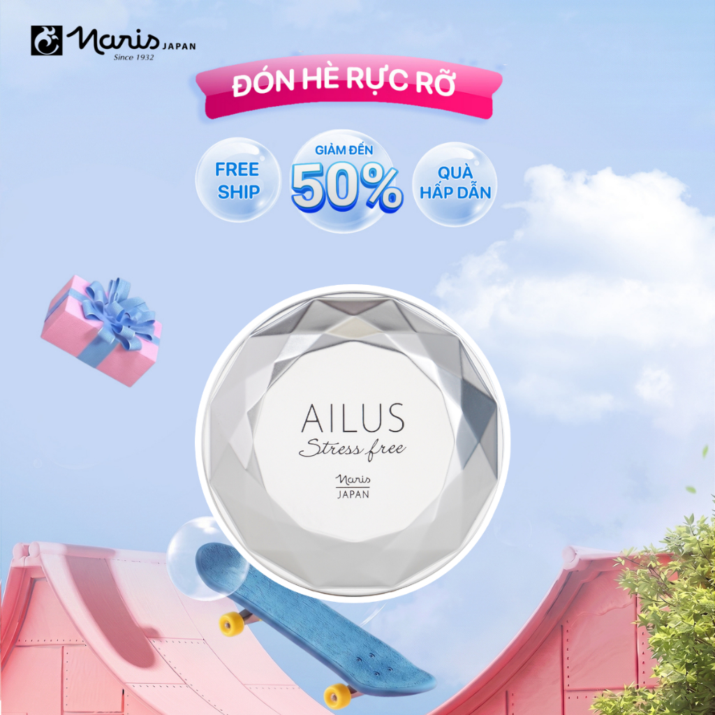 Phấn phủ trang điểm Naris Cosmetics Ailus Stress Free Face Powder SPF30 PA+++ 12g