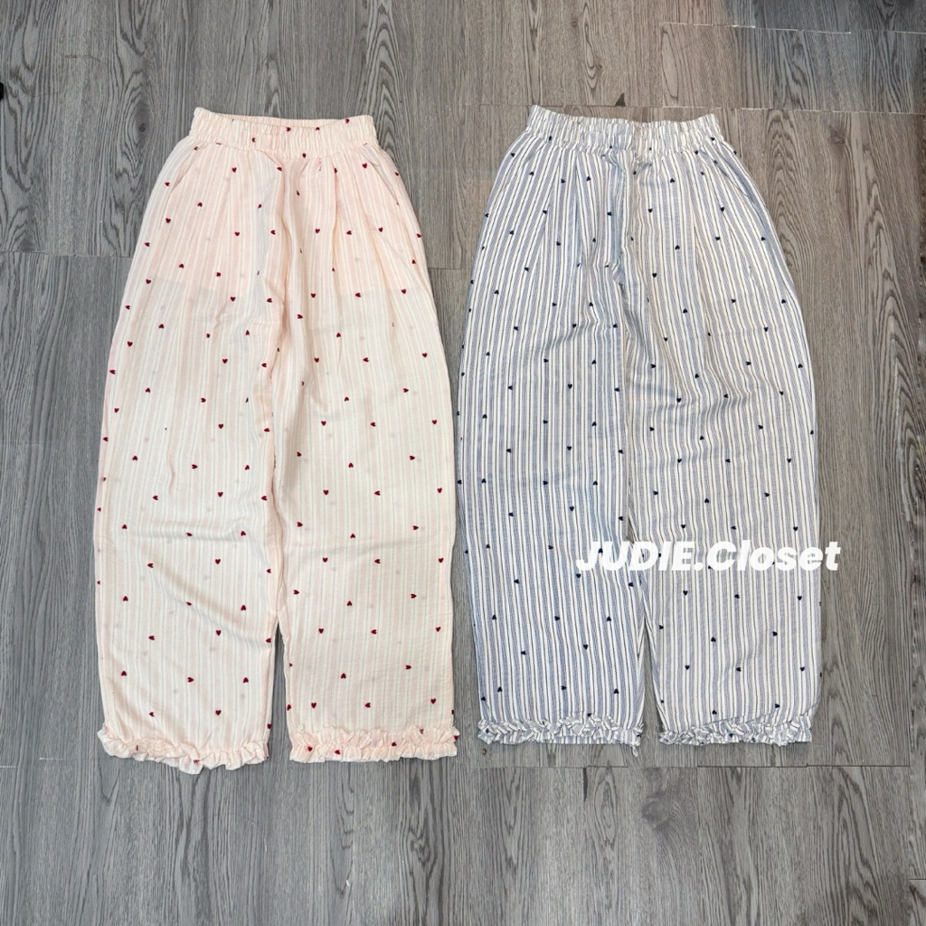 DÁNG NẤM - Quần Đũi Dáng Nấm Hoạ Tiết Kẻ Trái Tim Gấu Bèo Nữ JUDIE.Closet