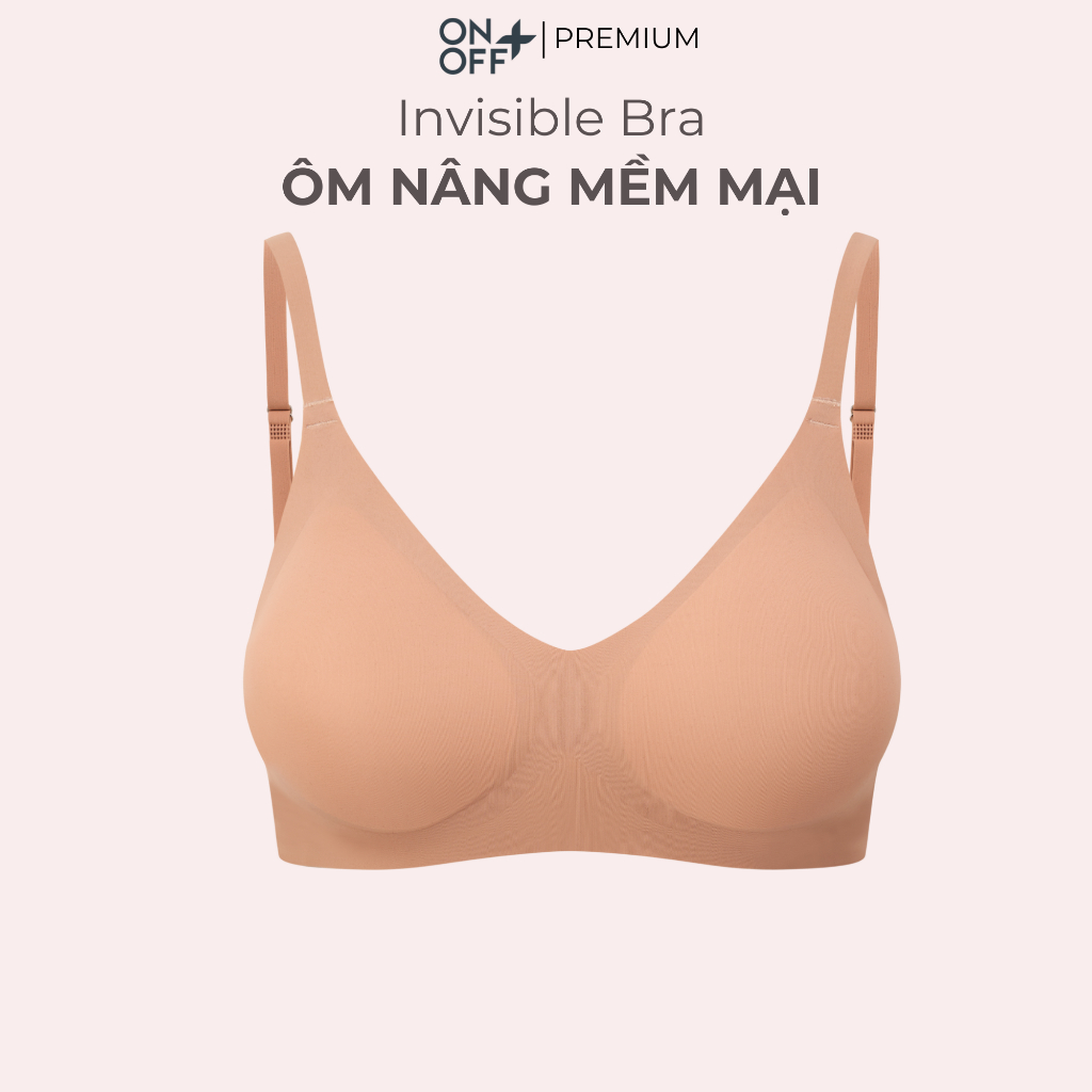 Áo lót bra tàng hình cao su non quai cài êm mềm ONOFF Premium -16UC25A586
