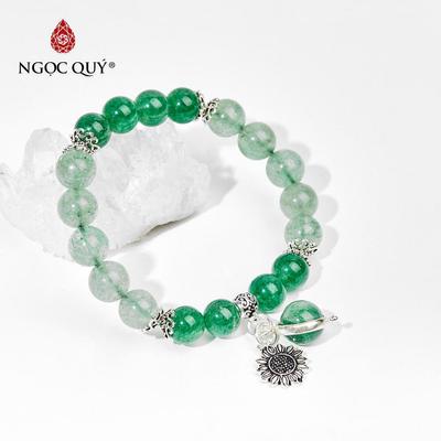 Vòng tay đá Thạch anh tự nhiên phối charm - Mẫu VC0491 - Ngọc Quý