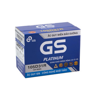 Bình ắc quy 12V-90AH, Ắc quy ô tô khô miễn bảo dưỡng GS MF 105D31R