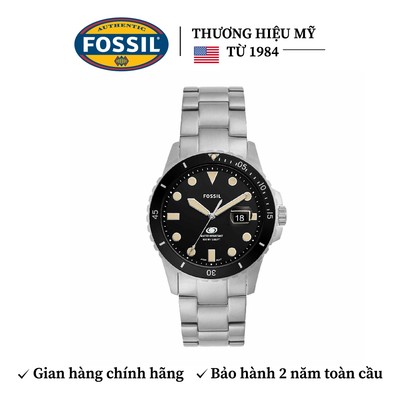 Đồng hồ nam Fossil BLUE dây thép không gỉ, mặt 42 mm, màu bạc, FS5952