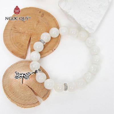 Vòng tay đá Xà cừ tự nhiên phối charm - Mẫu VC0465 - Ngọc Quý