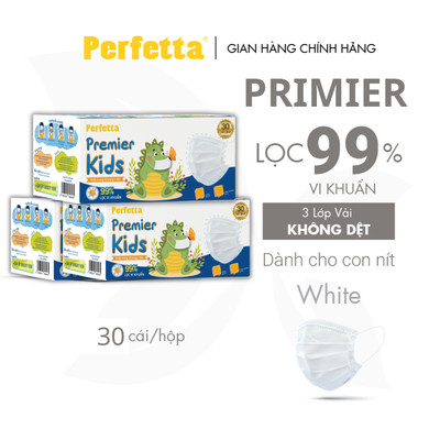 QUÀ TẶNG KHÔNG BÁN - 3 HỘP Khẩu Trang Y Tế Perfetta Premier Trẻ Em (30 cái/hộp)