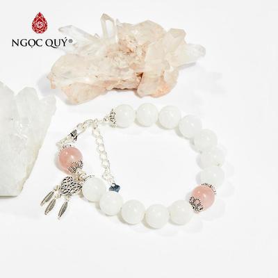 Vòng tay đá Xà cừ tự nhiên phối charm - Mẫu VC0463 - Ngọc Quý