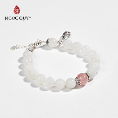Vòng tay đá Xà cừ tự nhiên phối charm - Mẫu VC0456 - Ngọc Quý