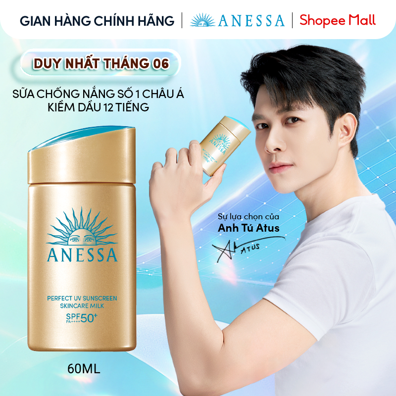 [KOL LIVE] Sữa chống nắng dưỡng da kiềm dầu bảo vệ hoàn hảo Anessa SPF50+ PA++++ 60ml