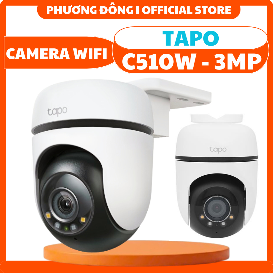 CAMERA WIFI NGOÀI TRỜI TAPO C510W 3MP - ĐÈN TRỢ SÁNG MÀU ĐÊM, ĐÀM THOẠI, THEO DÕI CHUYỂN ĐỘNG, CẢNH 