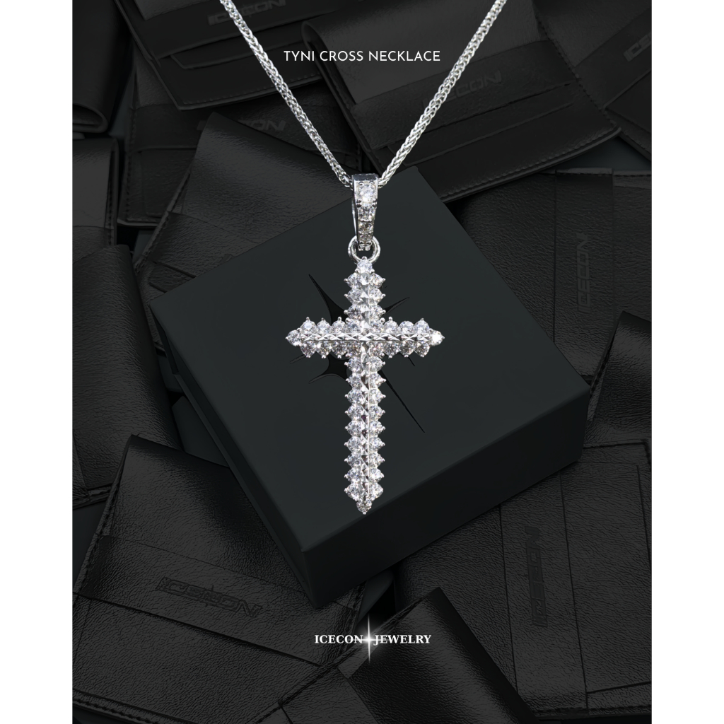 Dây Chuyền Thánh Giá Tyni - Bạc 925 - Mạ Vàng trắng Icecon ( Tyni Cross Necklace Icecon )