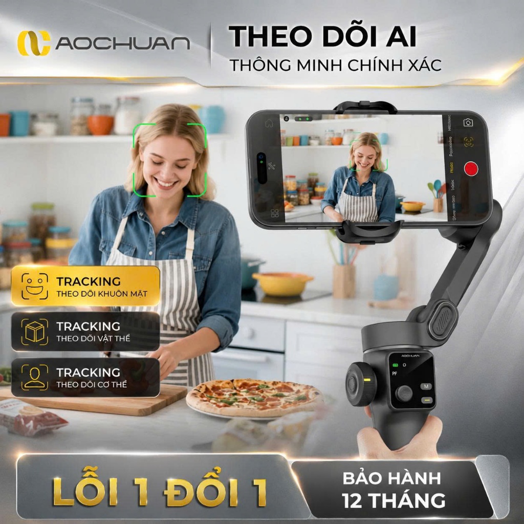 Gimbal chống rung điện thoại Smart V8 Pro, Gậy quay video chống rung - Pin 2600mAh - Tracking Ai 8.0 | BigBuy360 - bigbuy360.vn