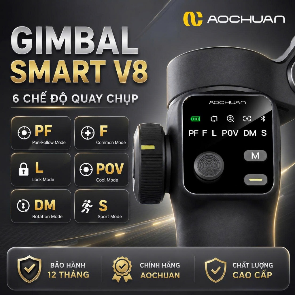 Gimbal chống rung điện thoại Smart V8 Pro, Gậy quay video chống rung - Pin 2600mAh - Tracking Ai 8.0 | BigBuy360 - bigbuy360.vn