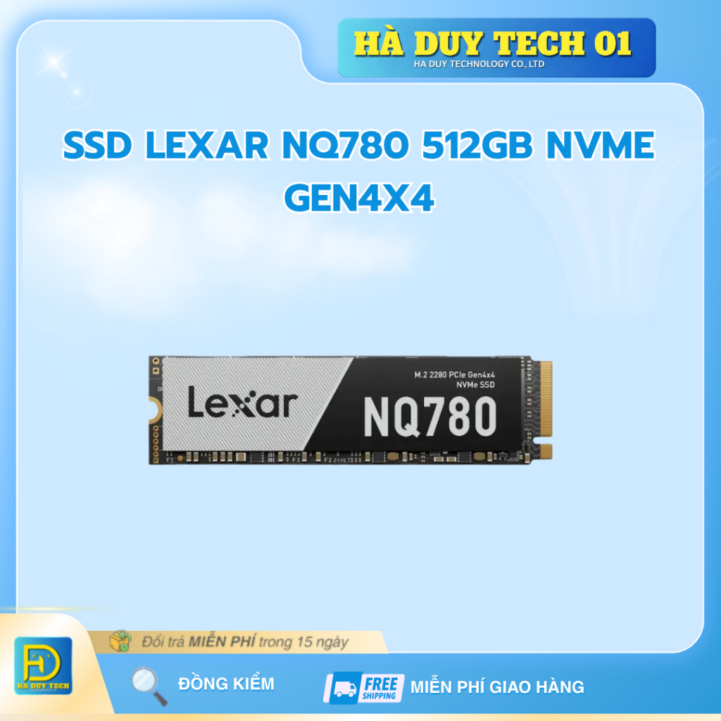 SSD LEXAR NQ780 512GB NVME GEN4x4 - Cam Kết Chính Hãng - BH 36T - Ha Duy Tech