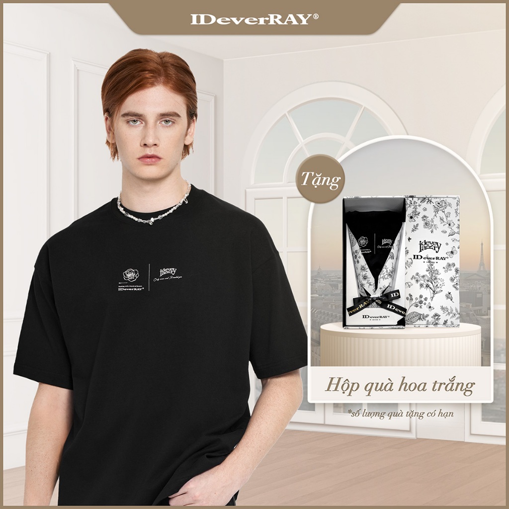 {HỘP HOA TRẮNG} Áo thun unisex cao cấp chính hãng IDeverRAY [Eternity]Modern chất cotton 230gsm, 24K