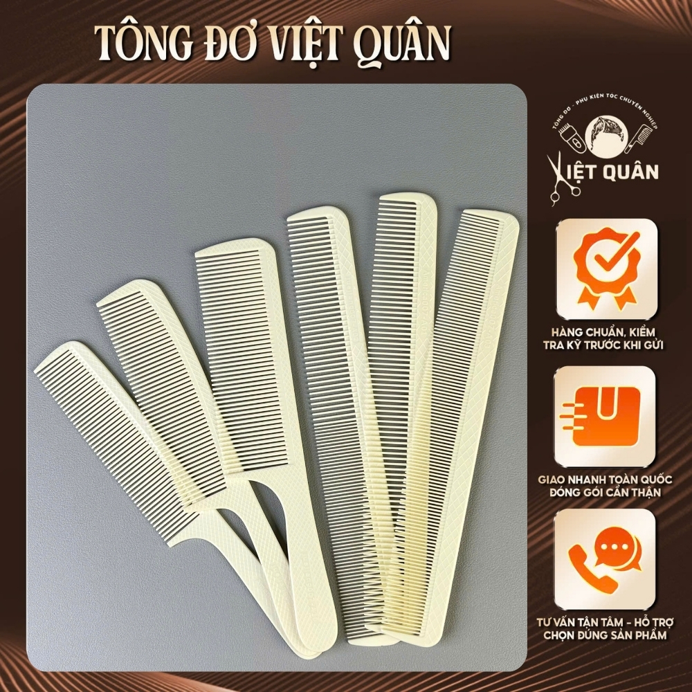 Lược Cắt Tóc 007, Nhựa ABS Dẻo, Bắt Tóc Dễ Sử Dụng