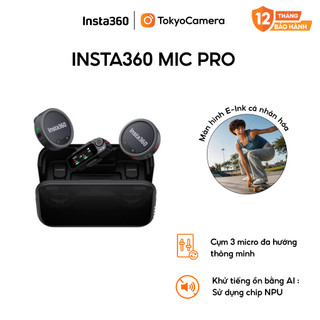 [TokyoCamera] Mic thu âm không dây Insta360 Mic Pro chính hãng bảo hành 12 tháng.