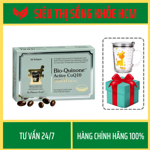 Viên Uống PHARMA NORD Bio Quinone Q10 Gold - Hỗ Trợ Sức Khỏe Tim Mạch - Hộp 30 Viên