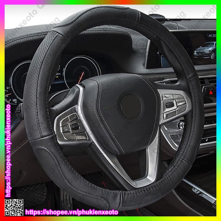 Bọc vô lăng ô tô da cao cấp vios, i10, i20, innova, kia morning, mazda, xpander, fortuner, accent