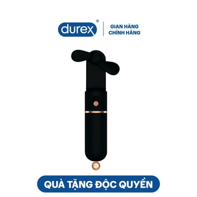 [Hàng tặng không bán] Quạt mini cầm tay màu đen