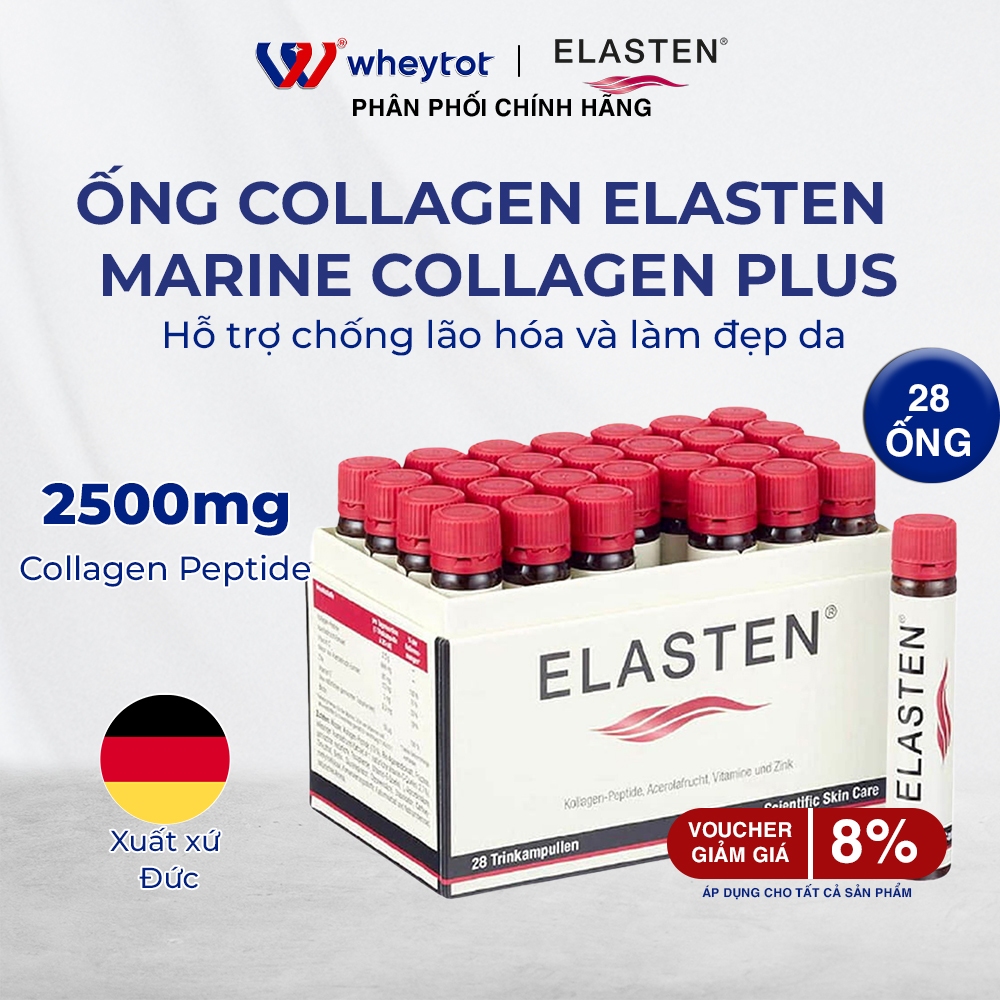 Nước uống Collagen Elasten 28 ống nhập khẩu Đức chính hãng