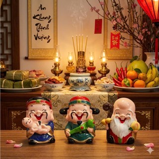 Bộ Tam Đa Phúc Lộc Thọ size 6cm