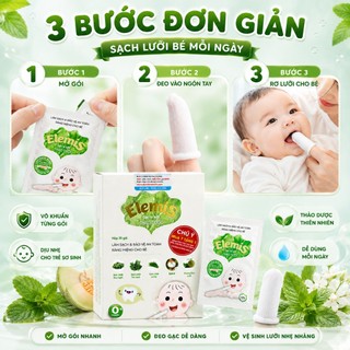 Gạc rơ lưỡi thảo dược Elemis  (Hộp 30 gói)