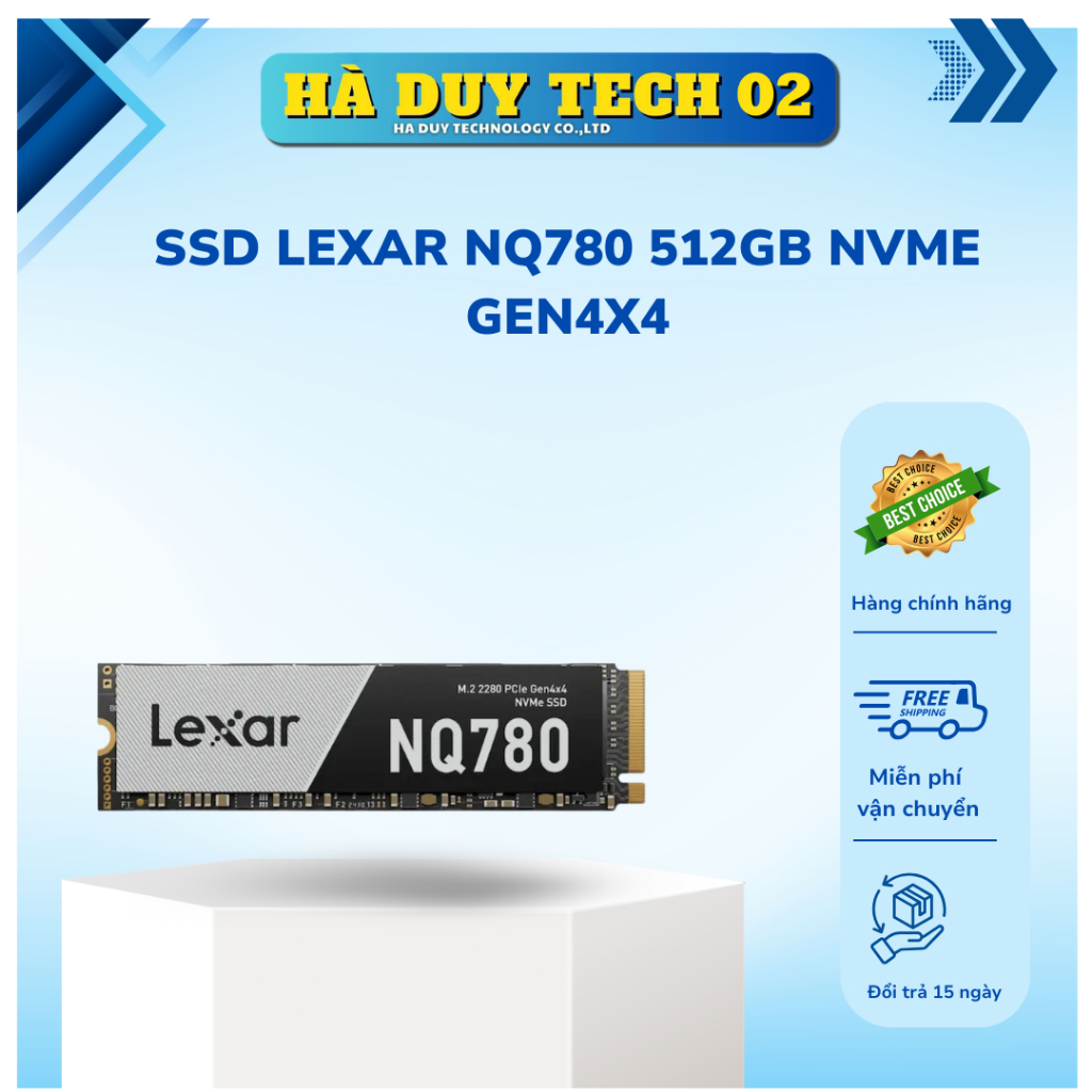 SSD LEXAR NQ790 500GB NVME GEN4x4 (R7000/W600) - Chính Hãng - BH 36T - Ha Duy Tech