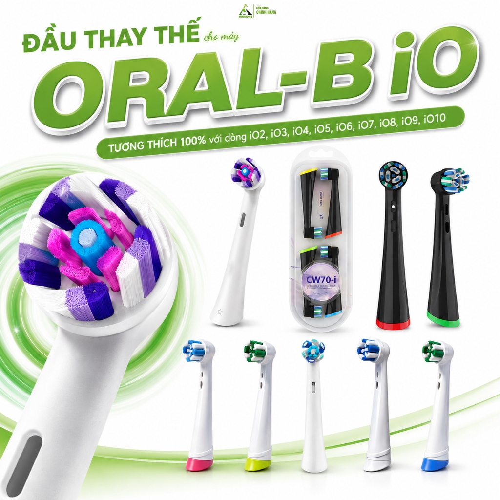 Đầu thay dành cho Oral-B iO iO2 iO3 iO4 iO5 iO6 iO7 iO8 iO9 iO10 bàn chải điện Ultimate Gentle Radia