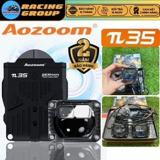 Aozoom π35 - Đèn Trợ Sáng Bi Cầu Mini Aozoom Pi35 Siêu Sáng Có 2 Mắt Trợ Pha - Bảo Hành 2 Năm