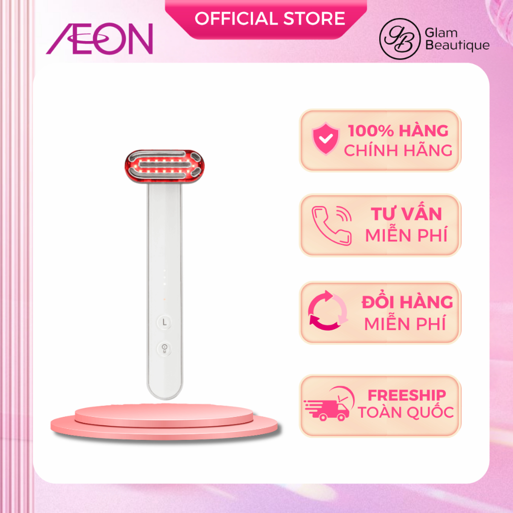 Máy Ánh Sáng Đỏ HALIO Tăng Sinh Collagen 3 Trong 1 Red Light Therapy Device 3 in 1 Glam Beautique
