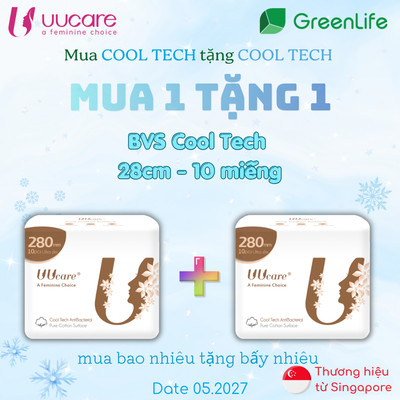 Băng vệ sinh UUcare Singapore Cool Tech ban ngày và đêm 28cm