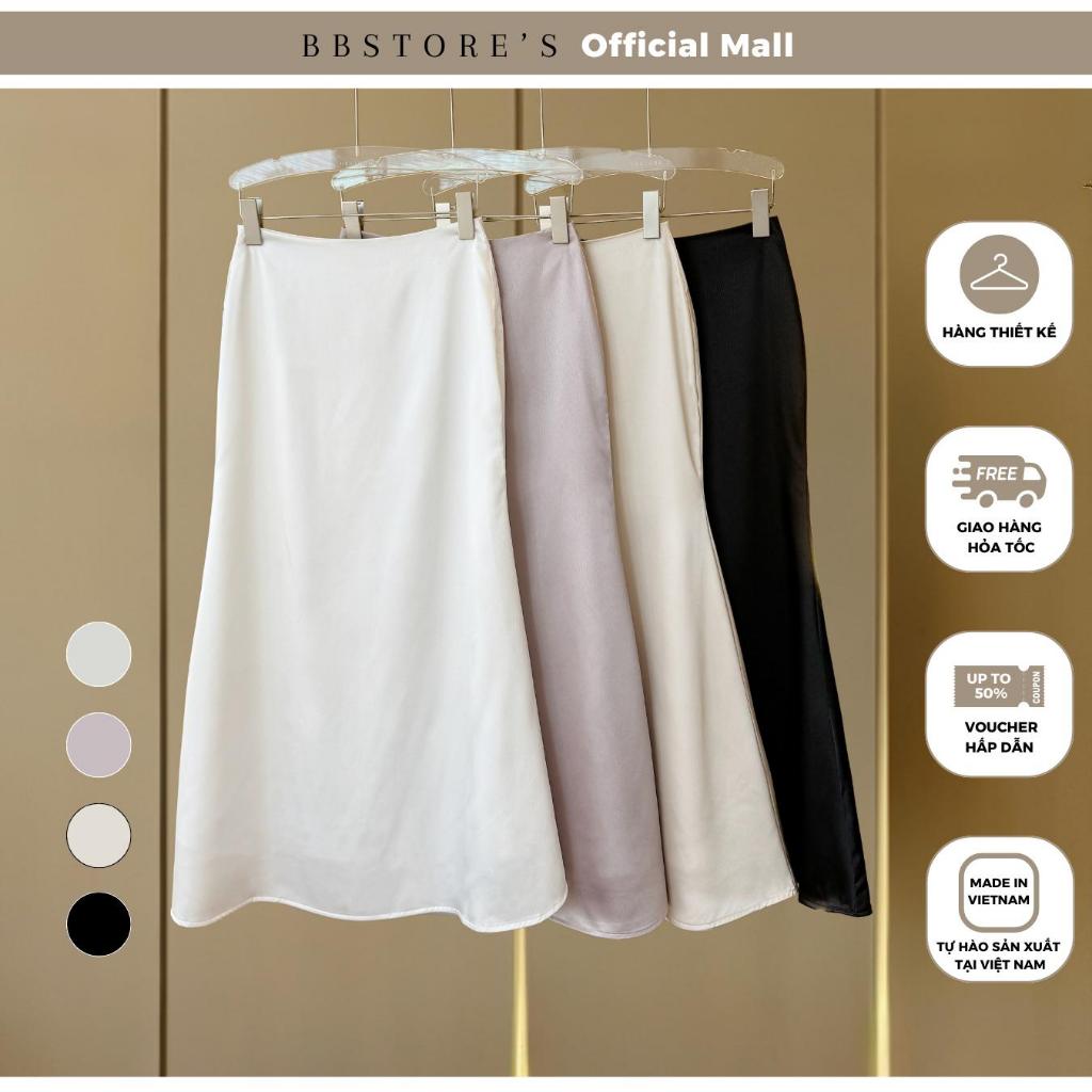 BBSTORE’S Chân Váy Lụa Form Dài Xòe Thanh Lịch - V3578