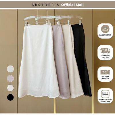  BBSTORE’S Chân Váy Lụa Form Dài Xòe Thanh Lịch - V3578 