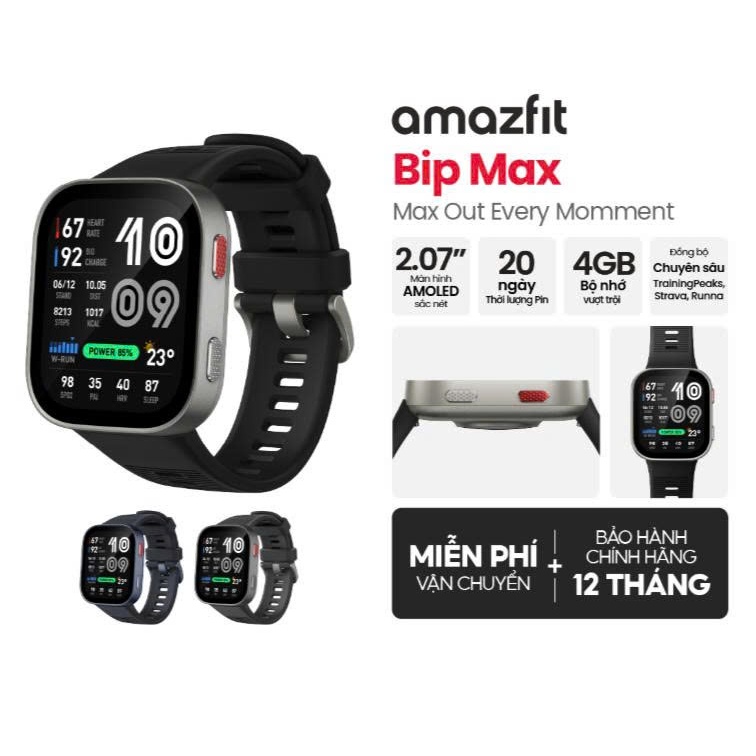 [NEW] Đồng hồ thông minh Amazfit Bip Max - Hàng chính hãng - Bảo hành 12 tháng | BigBuy360 - bigbuy360.vn