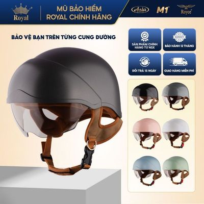 Mũ Bảo Hiểm Nửa Đầu Royal M38k Kính Âm - Size L XL Nam Nữ Đi Xe Máy - Chính Hãng - BH 12T tại NSX