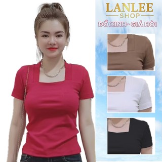 Áo Ôm Body Nữ Ngắn Tay 𝗟𝗮𝗻𝗹𝗲𝗲 𝗦𝗵𝗼𝗽 Mã 0U