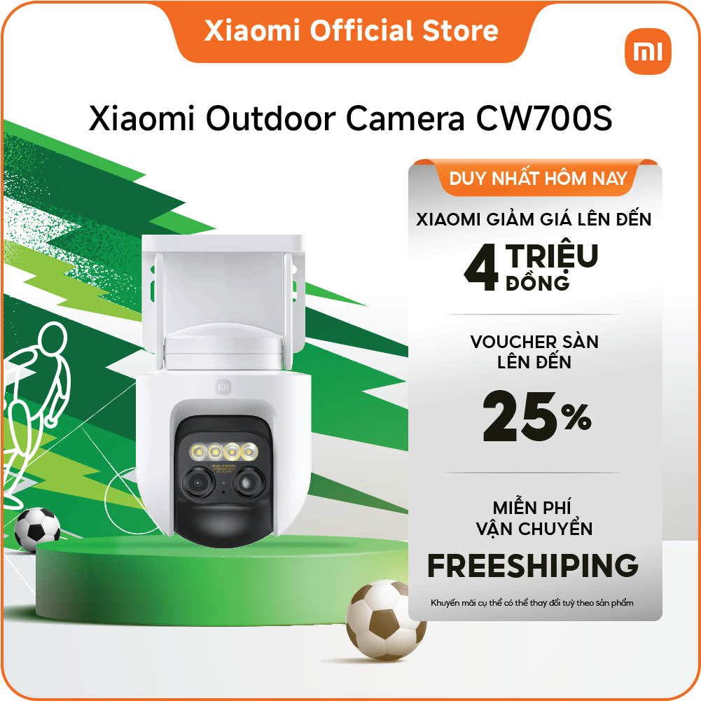 Xiaomi Outdoor Camera CW700S | Camera xoay và thu phóng (PTZ) chống nước và bụi