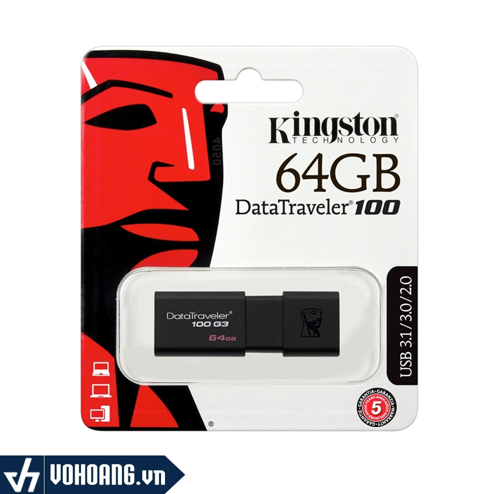 USB Kingston Datatraveler 101 (DT101) G2 64GB - 32GB - 16GB - 8GB - 4GB - 2GB