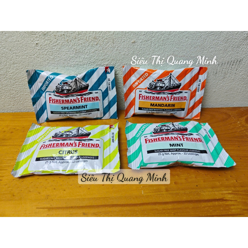 Gói Kẹo Con Tàu Cay Fisherman's Friends Không Đường 25g