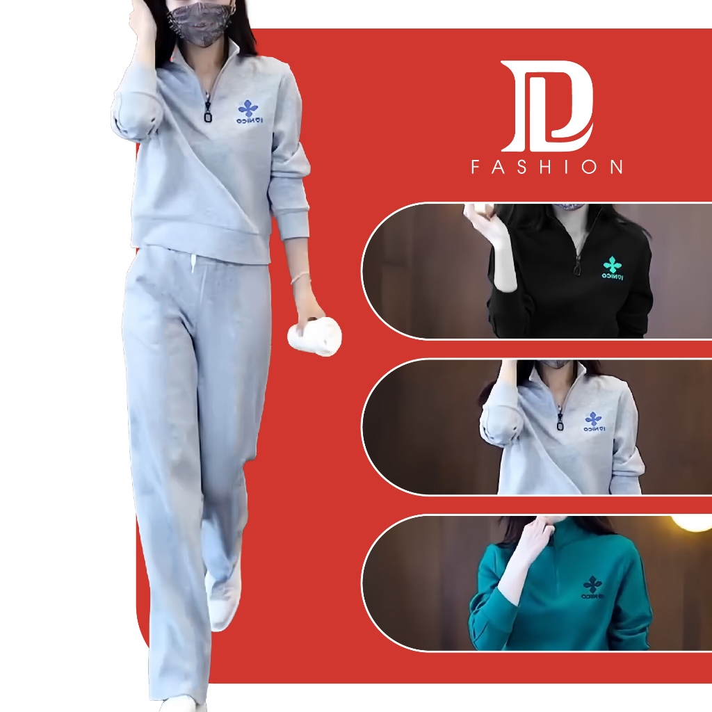 Đồ Bộ Nữ Quần Dài 𝗗𝗟 𝗙𝗮𝘀𝗵𝗶𝗼𝗻 Cổ Khóa MÃ 0K